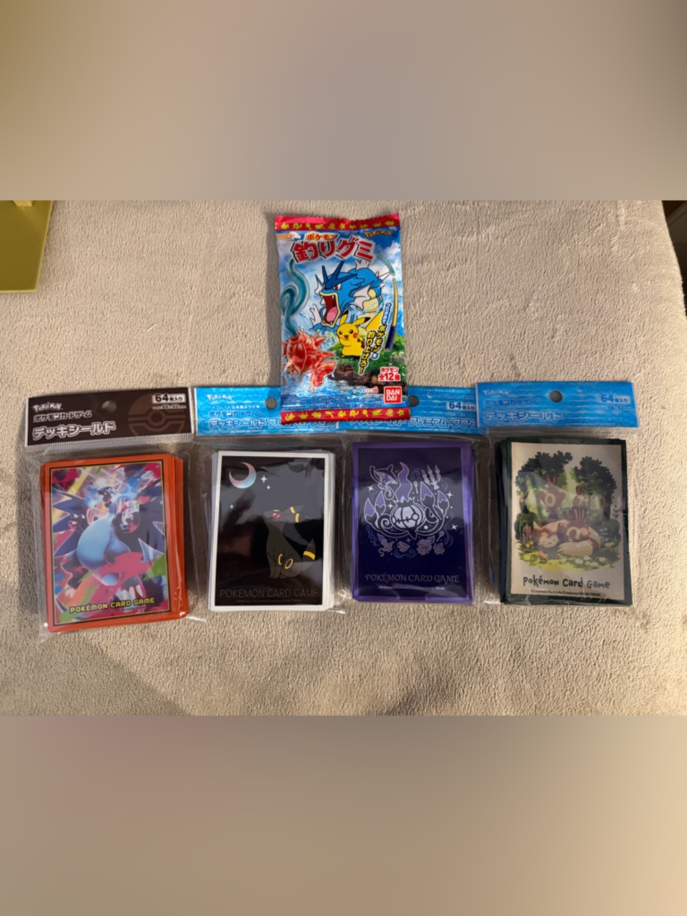 Japenese Pokemon Card Sleeves Lot4 Sealed Deck Shield Umbreon Premium Gloss More